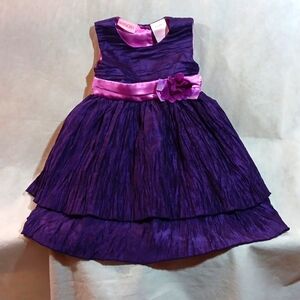 Heartworks 18 Months Purple Taffeta Dress Princess Baby Girl Party Toddler